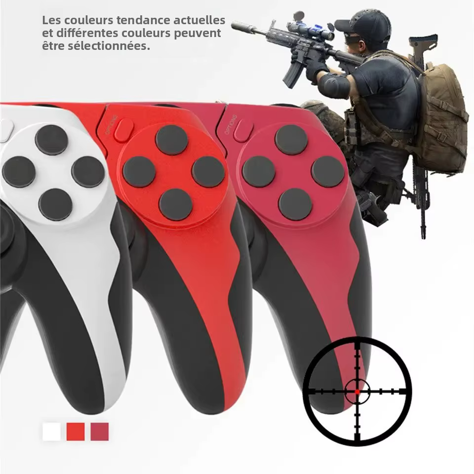 GAMINAlbanP48-Manette de jeu sans fil avec gyroscope à six axes