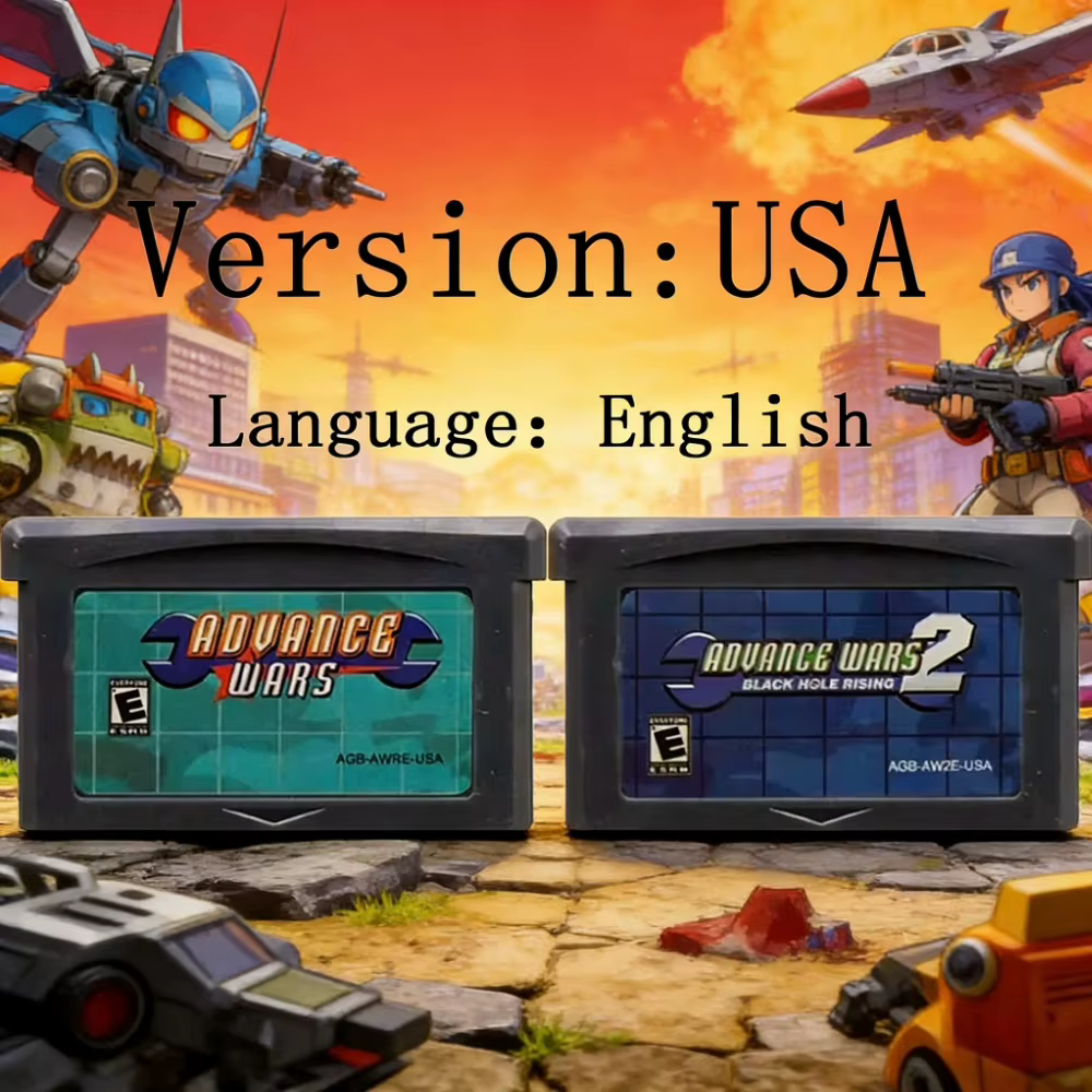 Cartouche de jeu vidéo USA/EUR Advance Wars GBA 32 bits pour console GBA