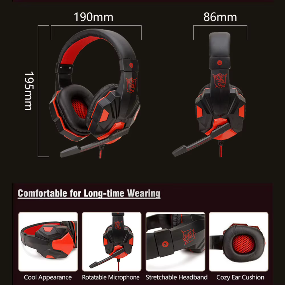 Casque de jeu filaire 3.5mm