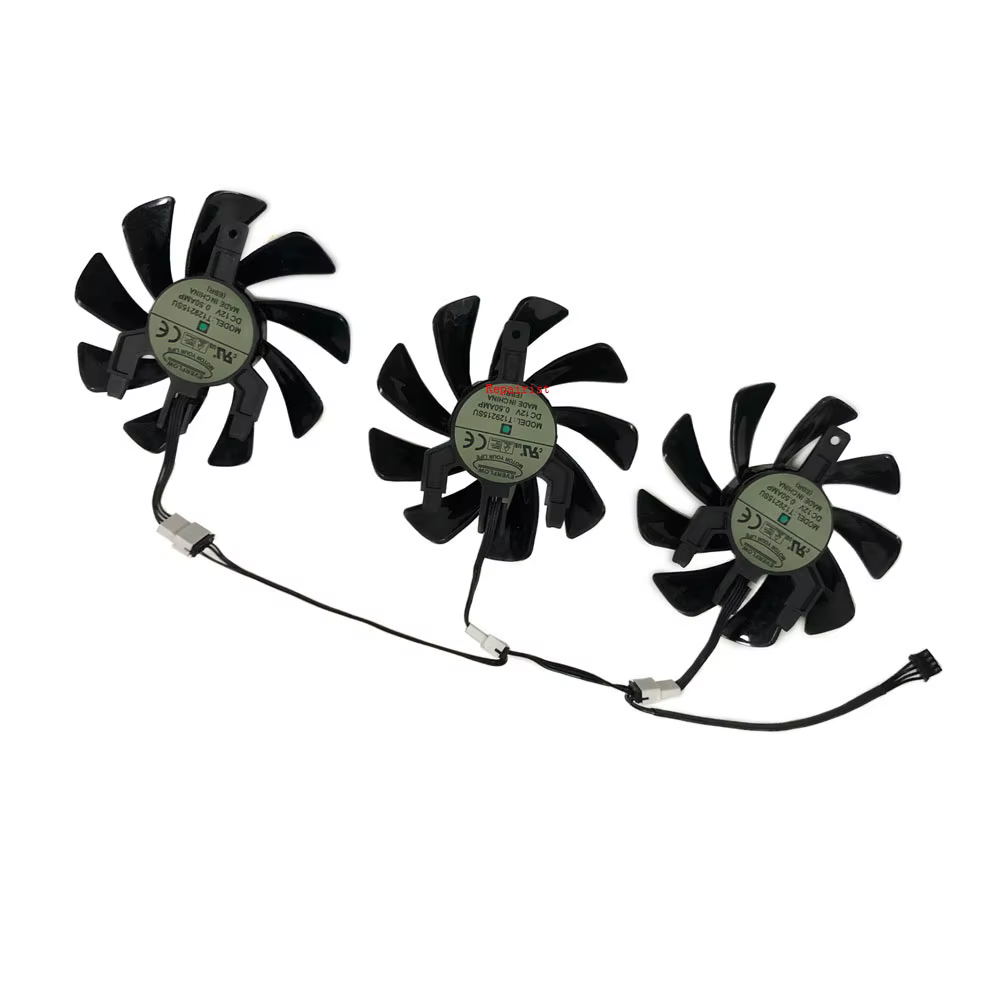 Refroidisseur de carte graphique, ventilateur GPU pour Sapphire R9 FURY R9-fury 4G Tri-X, pour Sapphire RX 6800 6800XT 16GB PULSE, 3 pièces/ensemble T129215BU