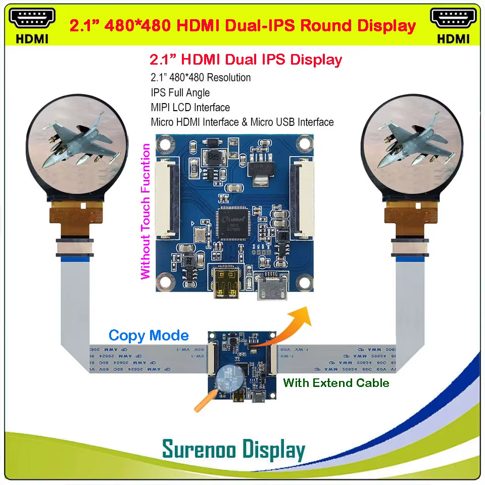 Écran de moniteur d'affichage à Double Module LCD IPS