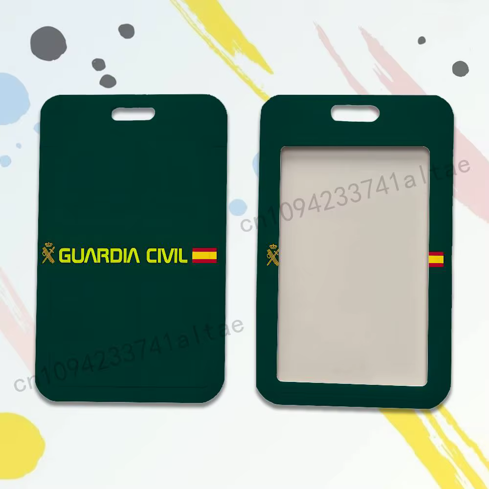 Porte-badge d'identité avec emblème de la Guardia Civil espagnole, pour carte de transport, carte de travail, pochette de poitrine, cadeau pour étudiants