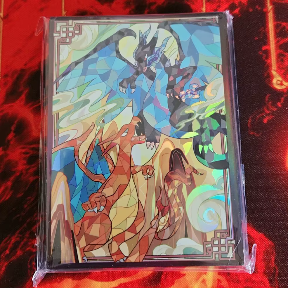 Pochettes pour cartes Pokemon Gardevoir, Style peinture sur verre, figurines de monstres de poche, étui de protection pour cartes à collectionner WS PTCG