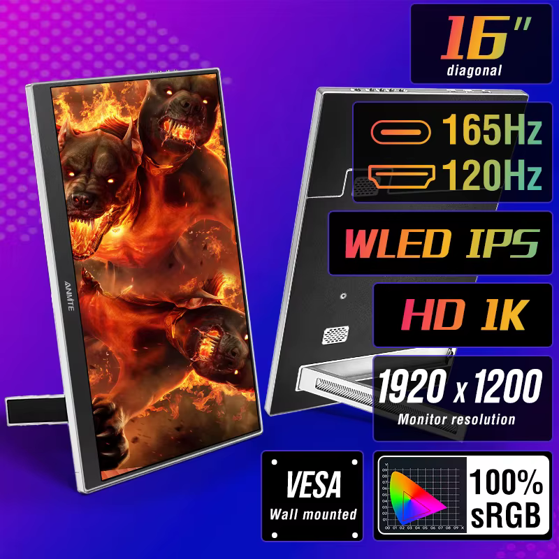 Moniteur de jeu Portable de 16 pouces
