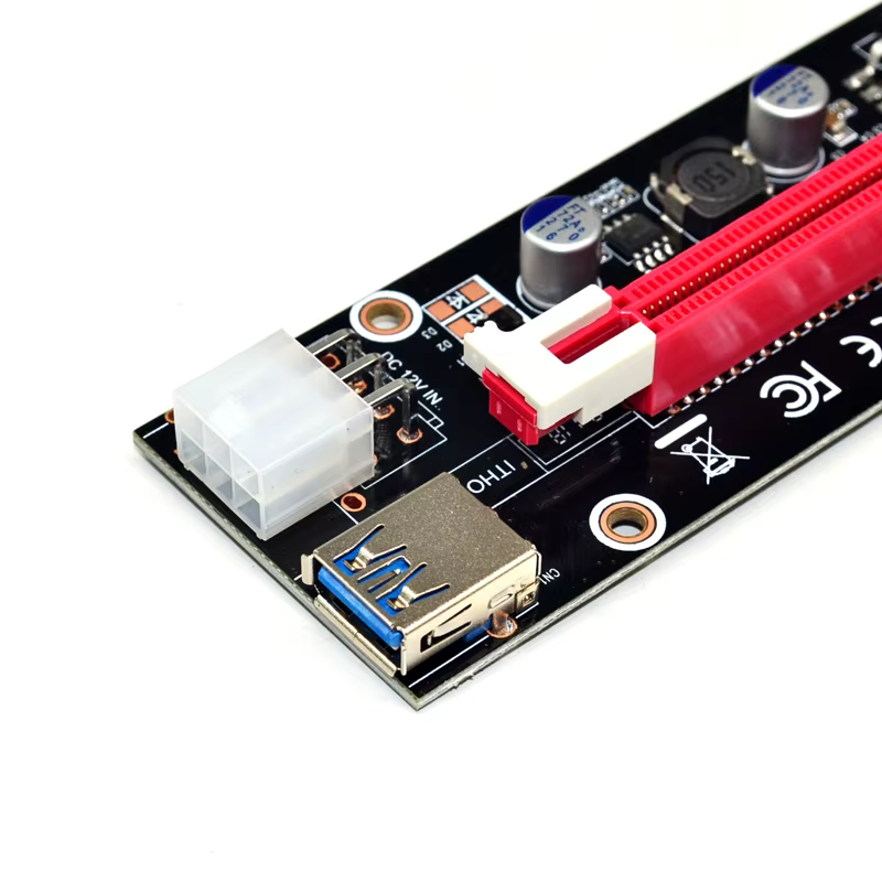 Mini PCIe vers PCI express 16X Riser pour ordinateur portable carte graphique externe EXP GDC BTC Antminer Miner mPCIe