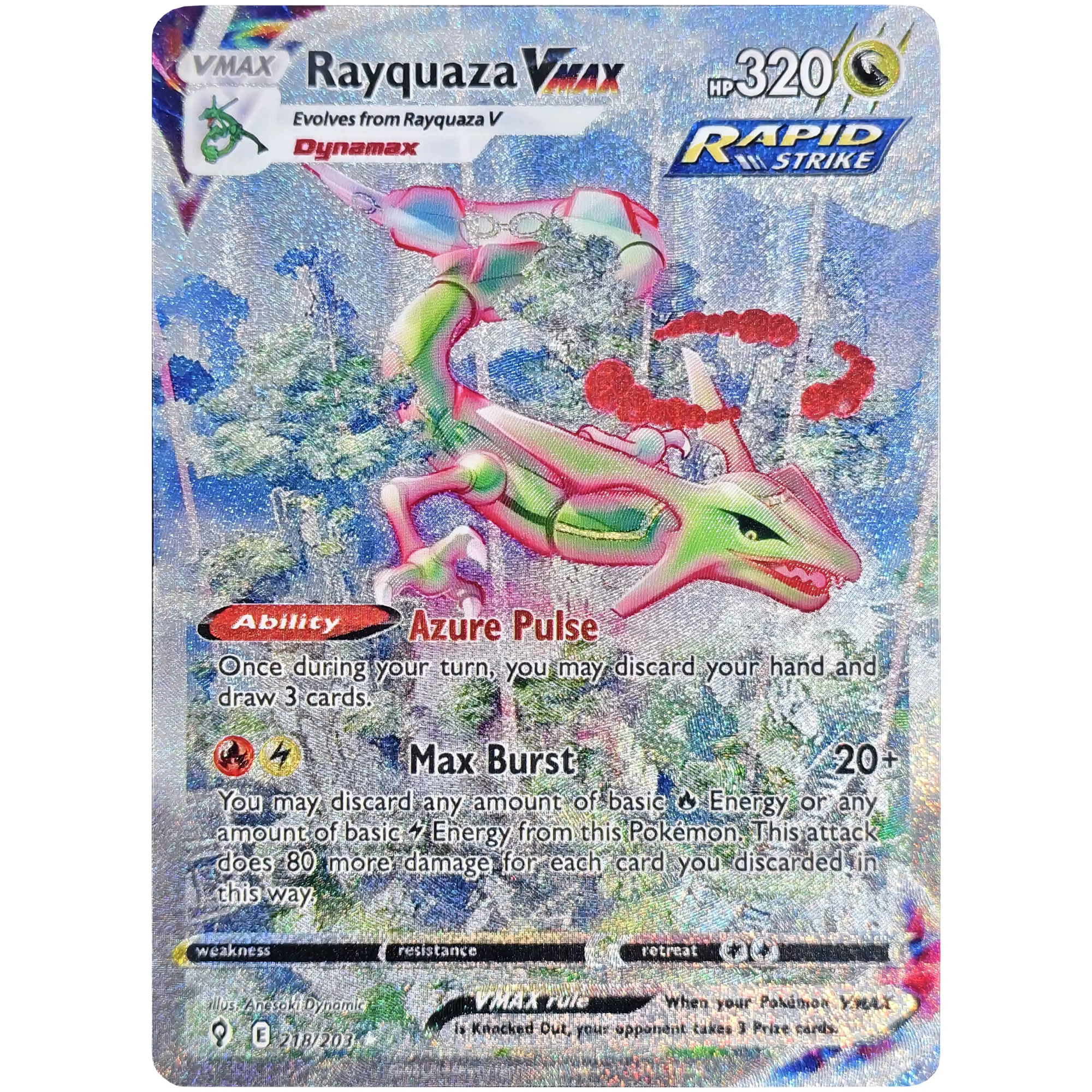 Carte de collection d'anime classique DIY Rayquaza de haute qualité, texture rare, effet flash, Charizard, Latias, Latios, Clefairy, création artisanale