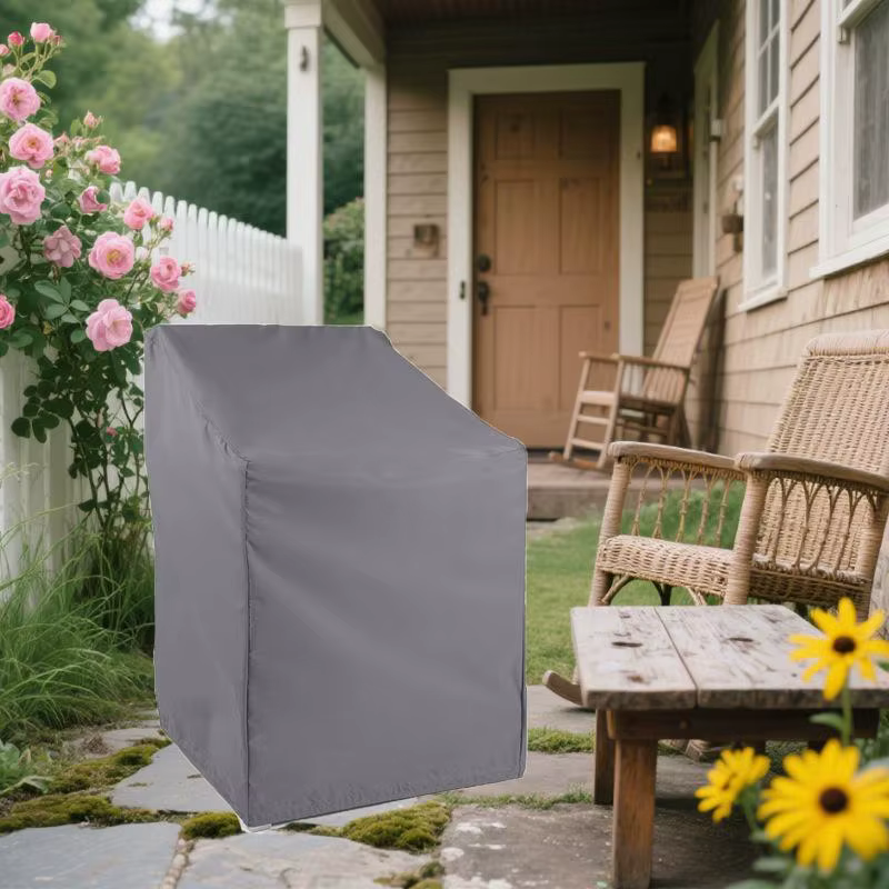 Housse de protection imperméable pour meubles de jardin 65x65x70x120cm pour chaises empilables