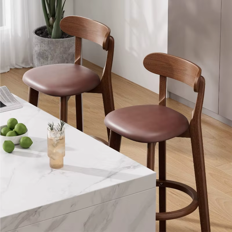 Chaise de Bar moderne en bois massif