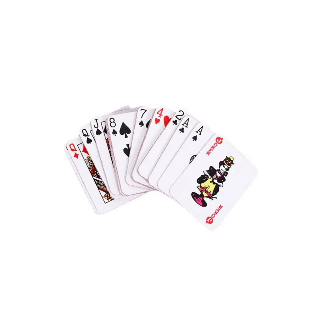 Mini cartes à jouer originales, jolies petites cartes à jouer, cartes à jouer de voyage, cartes à jouer créatives pour les doigts, cartes à jouer portables pour un seul joueur, cartes à jouer amusante