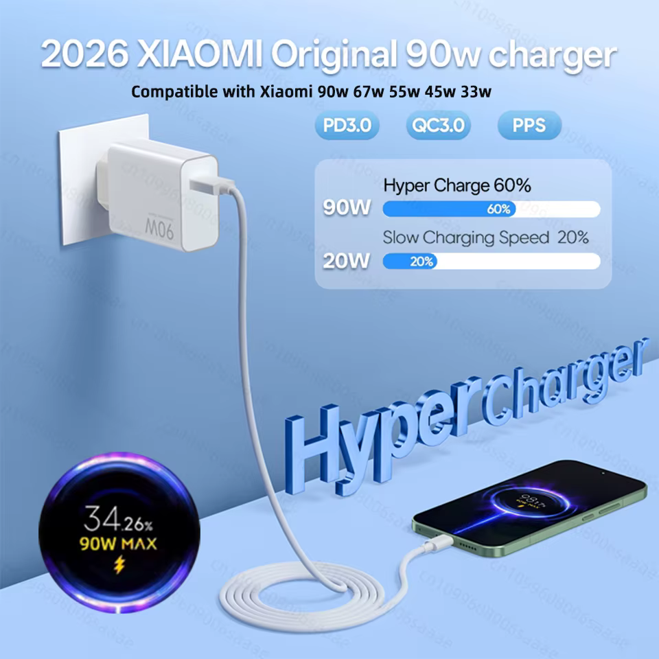 Chargeur Xiaomi Original 90W Hyper Turbo