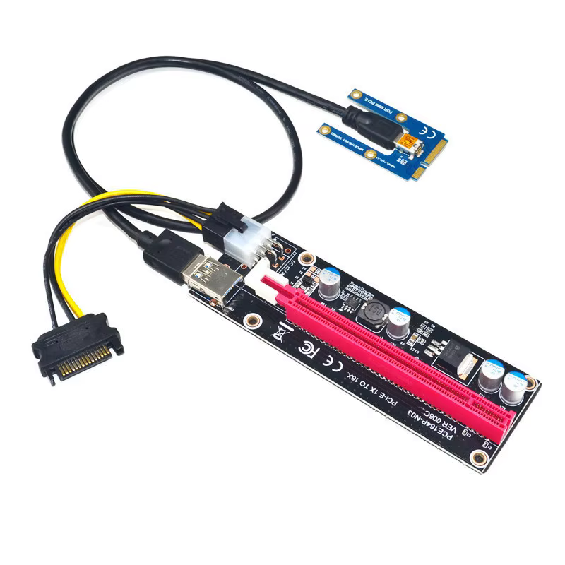 Mini PCIe à PCI express 16X Riser pour ordinateur portable