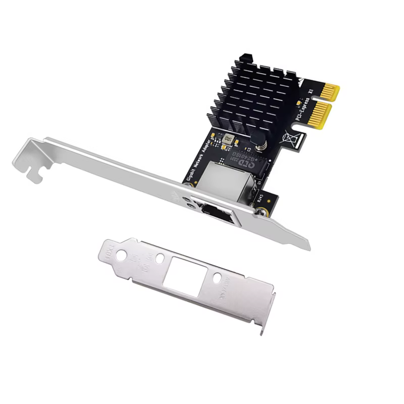 Nouvelle carte réseau Ethernet PCIE Gigabit PCI Express X1 à RJ45 adaptateur