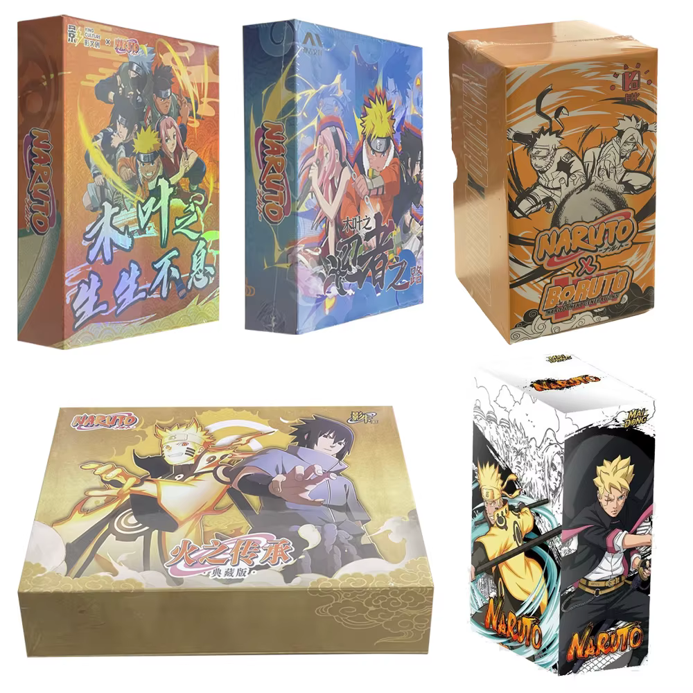 Cartes Naruto 2026, version anglaise, carte Akatsuki, jeu d'anime rare, cartes à collectionner, jouet pour enfants, cadeau de vacances