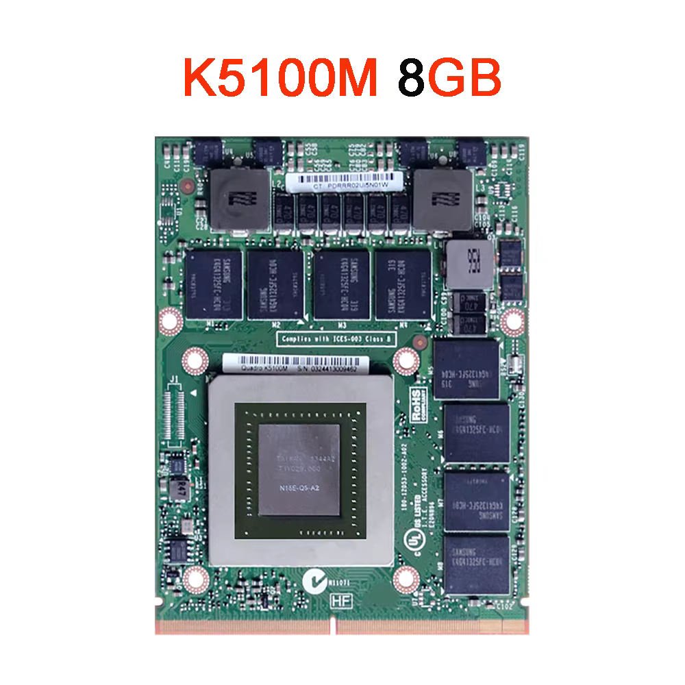 Carte graphique Quadro K3000M K3100M K4000M K4100M K5000M K5100M K3000 K4000 K5000 K3100 K4100 K5100 pour iMac A1312 2009 2010 2011