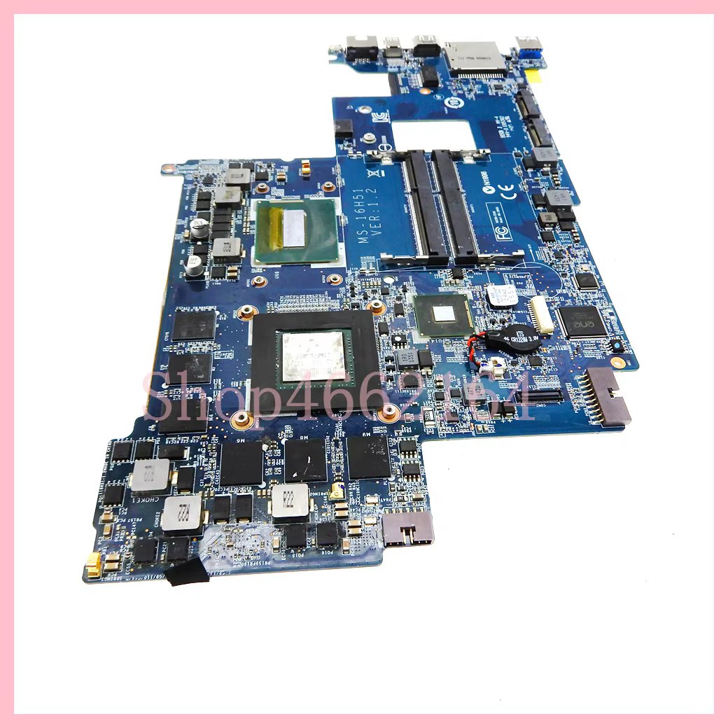 16H51 avec i7-4710HQ CPU GTX970M-V3G GPU Ordinateur Portable Carte Mère Pour gelée WS60 GS60