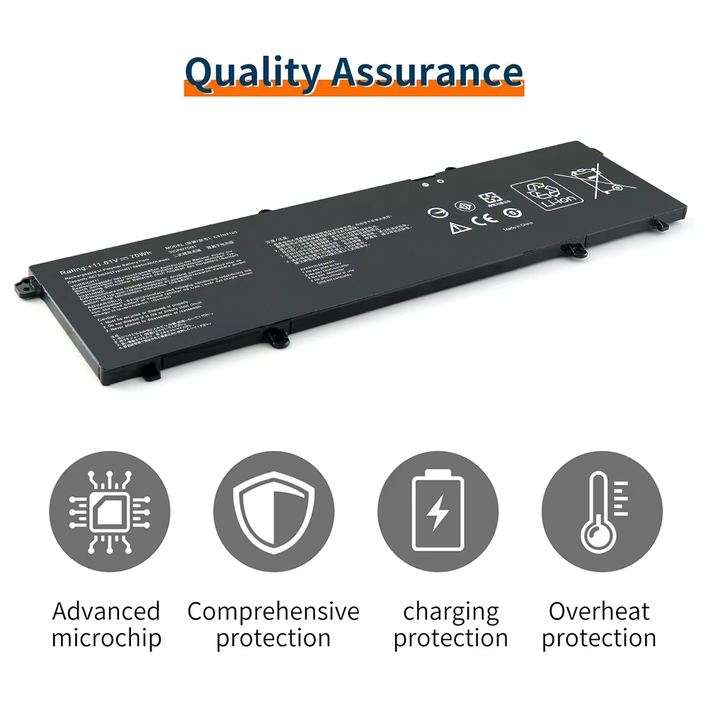 BVBH C31N2105 70Wh 6072 mah/5895 mah batterie pour ASUS Vivobook 14X/15X/16X ZenBook 14X