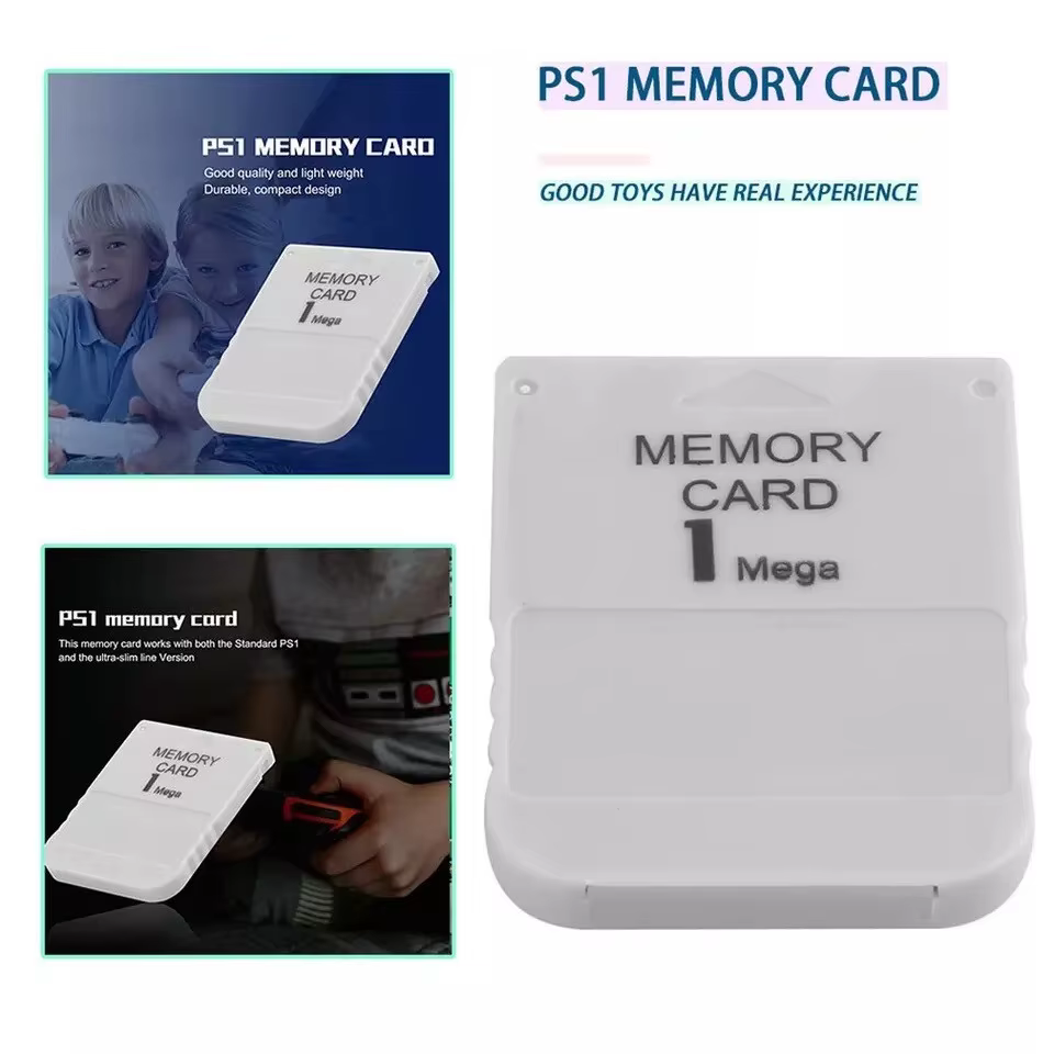 Carte mémoire PS1 PS1 PSOne 1 Mo de stockage