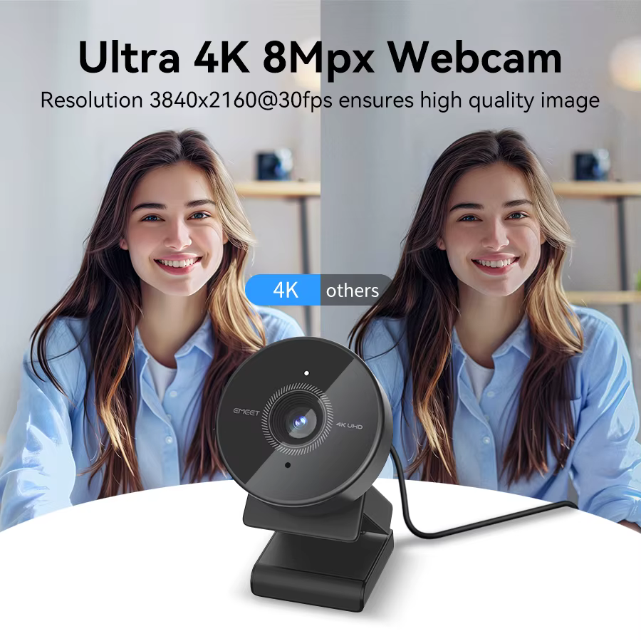 Webcam EMEET 4K avec autofocus