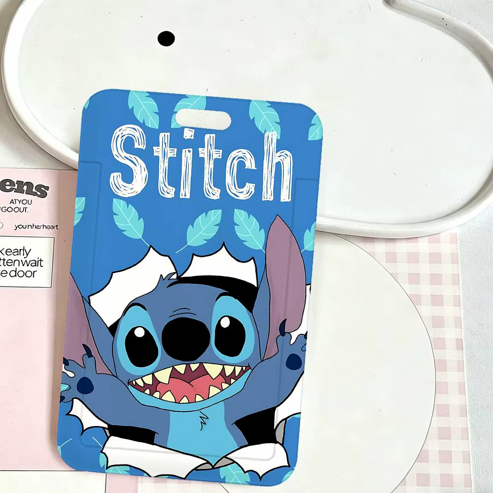 Porte-badge imprimé S-Stitch mignon avec cordon détachable, porte-carte d'identité d'employé professionnel