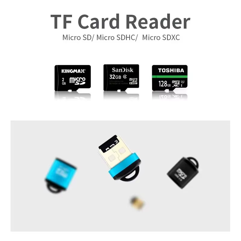 Mini lecteur de carte en alliage d'aluminium