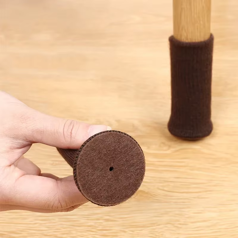 Chaussettes de jambe de chaise en silicone multi-documents avec design antidérapant