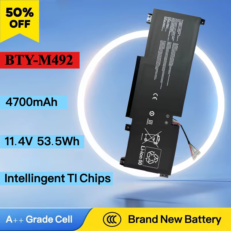 Batterie d'ordinateur portable BTY-M492 pour Msi Bravo C7VF furtif A13VF-021UK épée 15 A13V A11UE A11UG Cyborg A12VF CrosshAir 17 A11UCK A11UDK