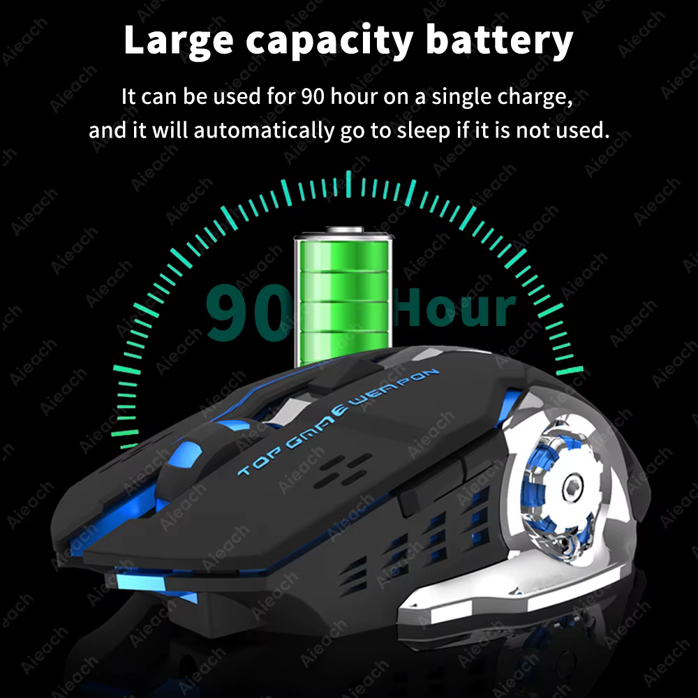 Souris de jeu sans fil Bluetooth 2.4g