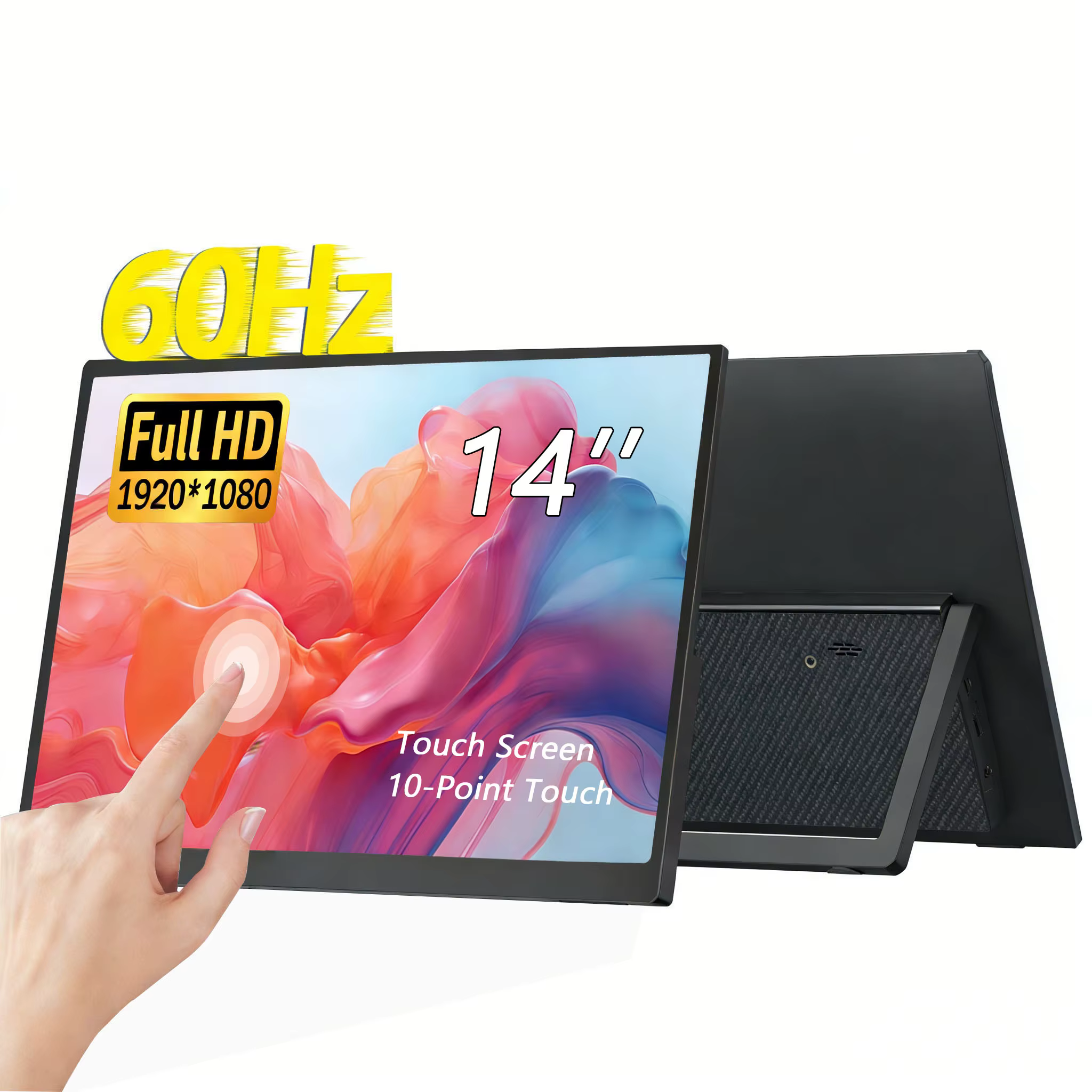 [Offre spéciale] Écran tactile portable de 14 pouces, affichage 16:9 Full HD 1080P pour ordinateur portable, moniteur tactile externe
