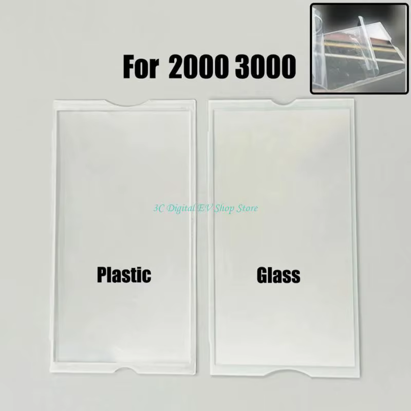 E74D Panneau d'écran en verre transparent / plastique