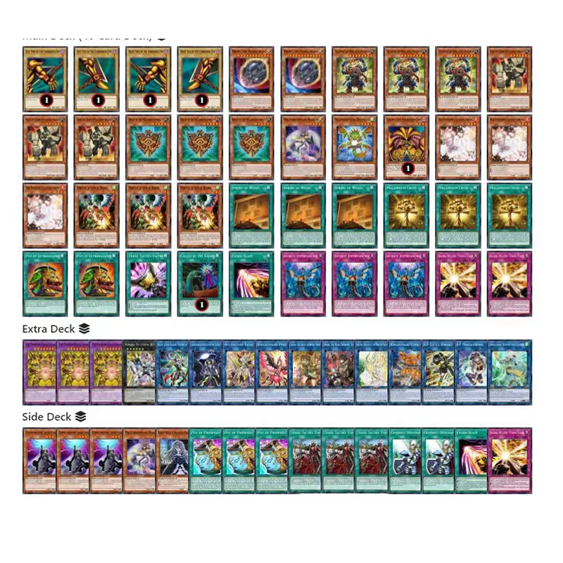 70 pièces millénaire Yugioh jeu de cartes pont facile jouer pas Original maître Duel bricolage pont MD le fantôme Exodia Incarnate pas Original