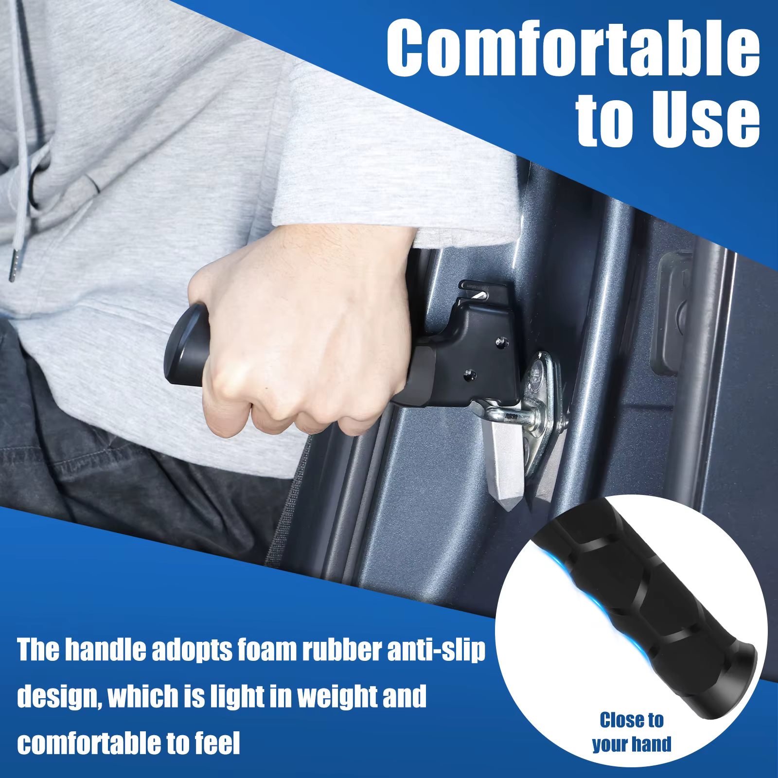 Poignée d'assistance de porte de voiture poignée de porte de voiture multifonctionnelle Portable 3 en 1 Support d'assistance brise-vitre pour personnes âgées handicapées