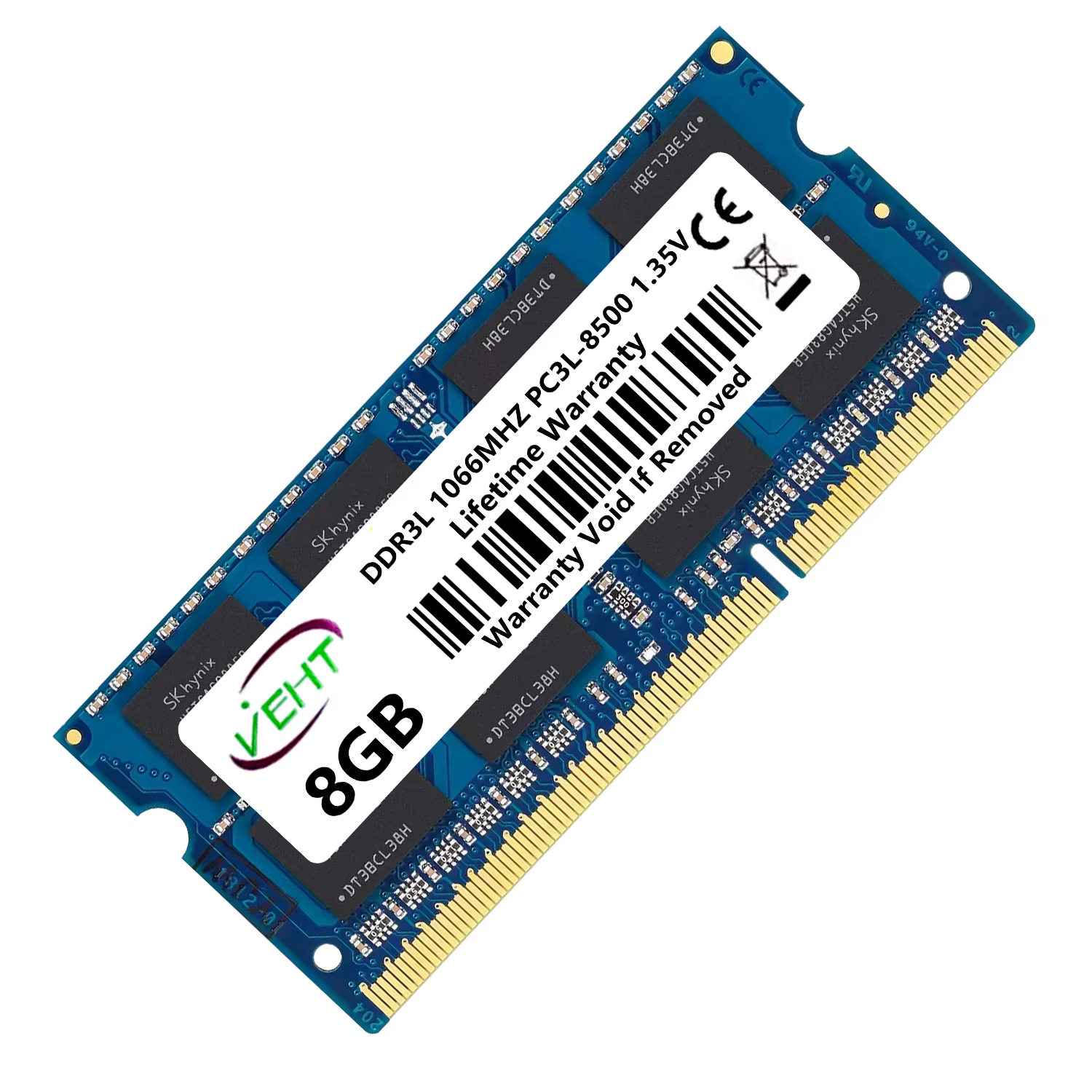 VEHT DDR3 DDR3L 2GB 4GB 8GB SODIMM mémoire Ram 8500 10600 12800 204Pin PC3 1.5V PC3L 1.35V 1066 1333 1600Mhz