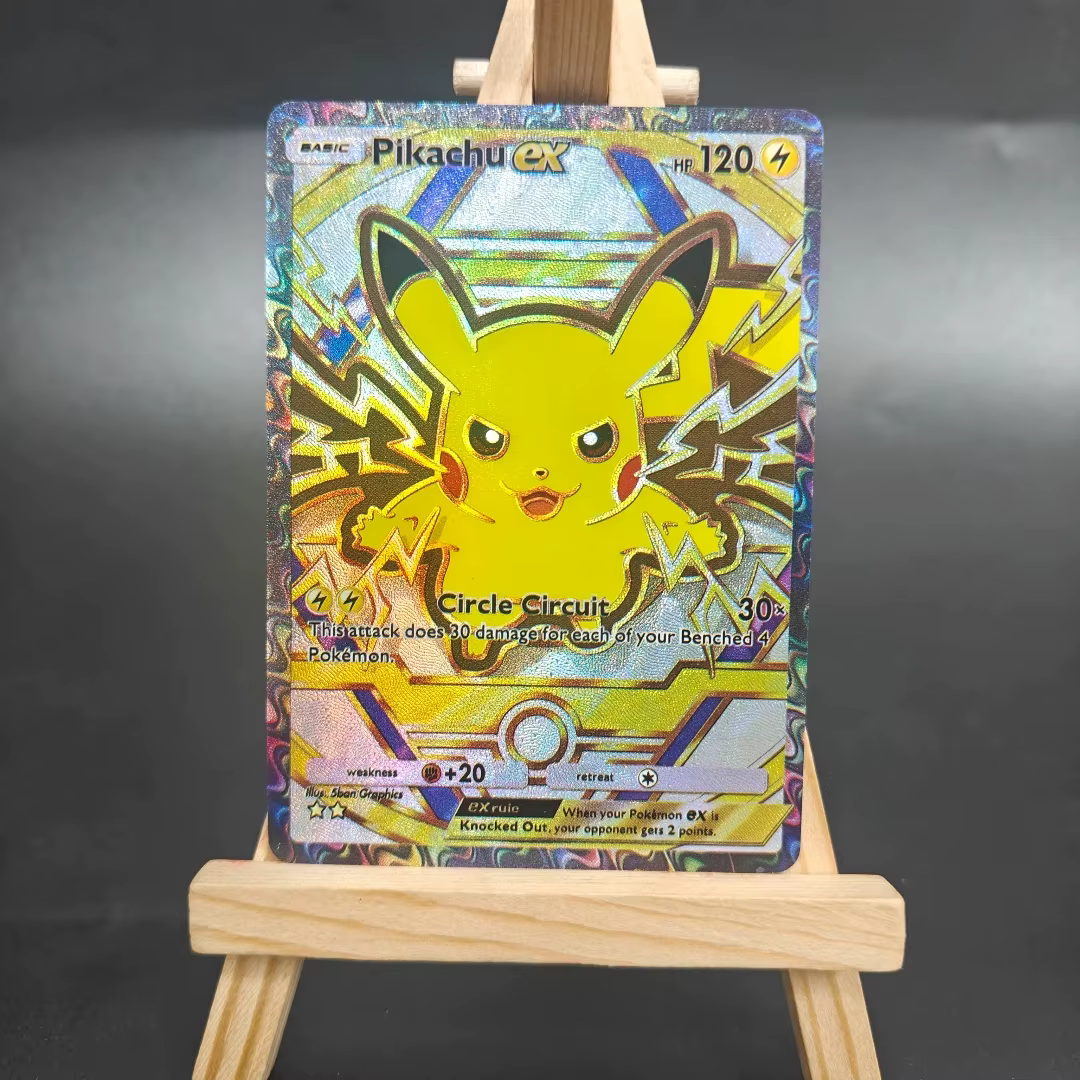 Bricolage Pokemon TCG cartes de poche immersive EEVEE pikachu Charizard Mew Dialga Solgaleo Lugia Arceus Lillie EX APP carte de jeu