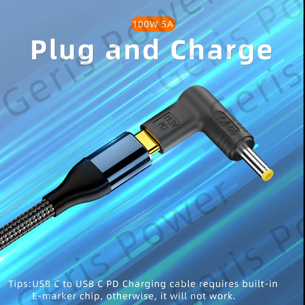  P P P P Convertisseur de chargeur universel D 100W Type C vers pour ordinateur portable