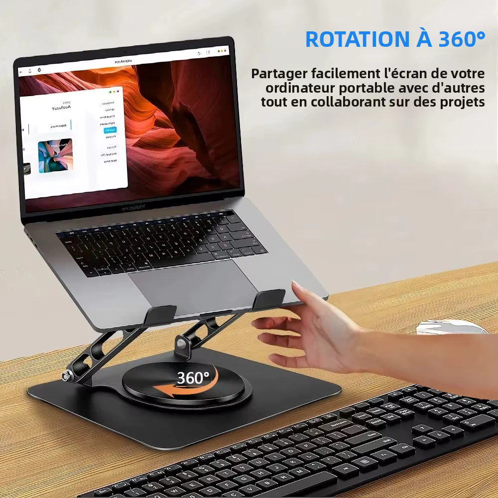 Support pour ordinateur portable pour bureau