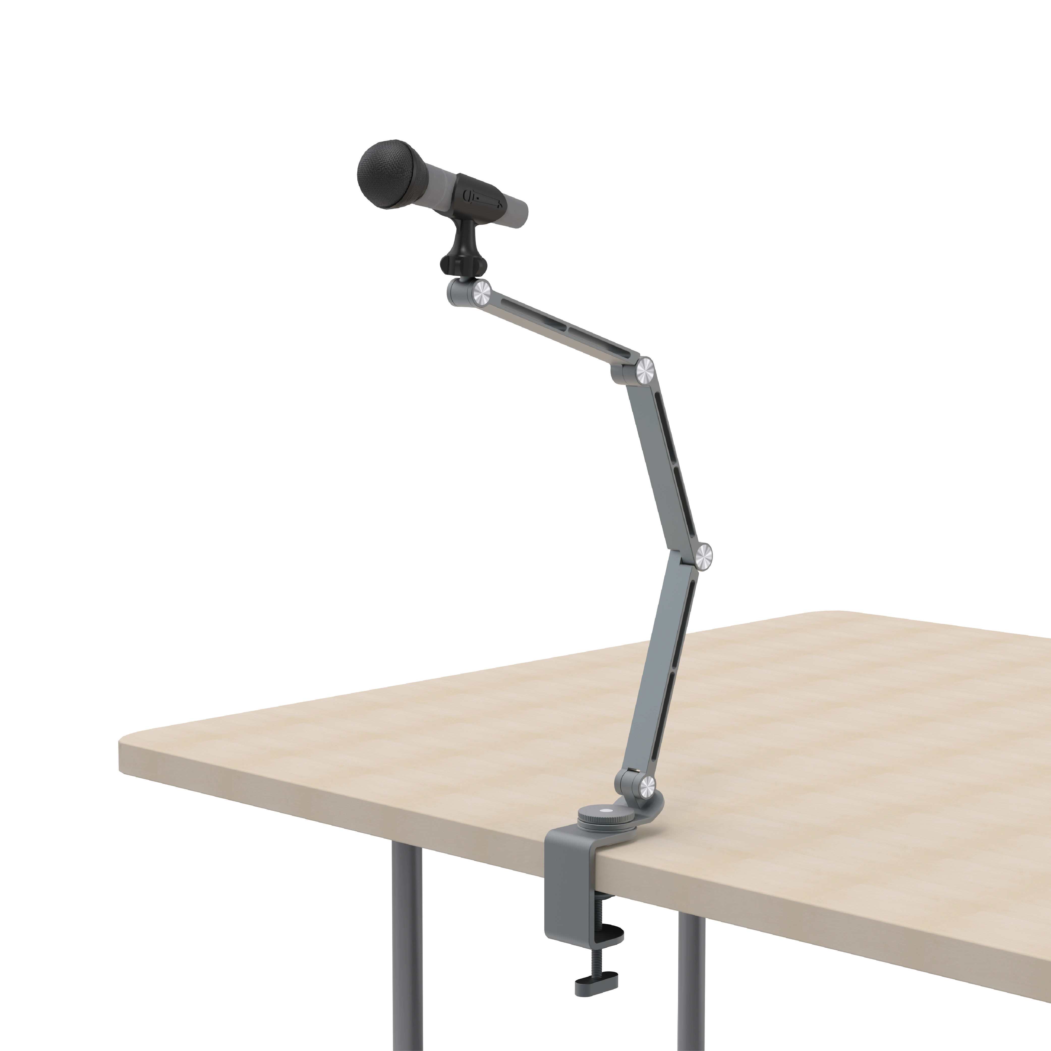 Bras télescopique pour microphone réglable