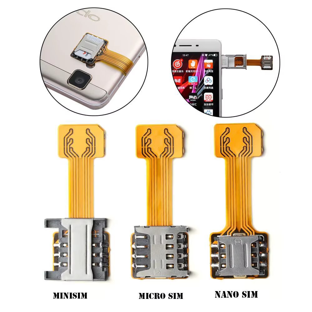 Pratique TF bricolage hybride Sim Slot Nano Cato pour Micro SD Extender double adaptateur de carte SIM