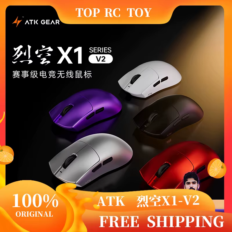ATK X1 V2 Ultimate 2.0 souris sans fil Paw3950 Utrla 54g léger 750ips 0.163ms faible latence 650ips Gamer nouveaux accessoires cadeaux