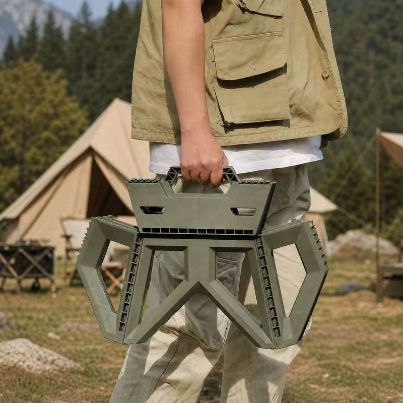 Tabouret pliant portable pour l'extérieur - Siège léger et durable pour le camping, la pêche et les activités de plage