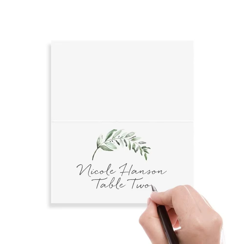 Cartes de place de table vierges, cartes de place de siège, nom de table alimentaire, cartes de place de mariage, décor de siège de fête, 50 pièces
