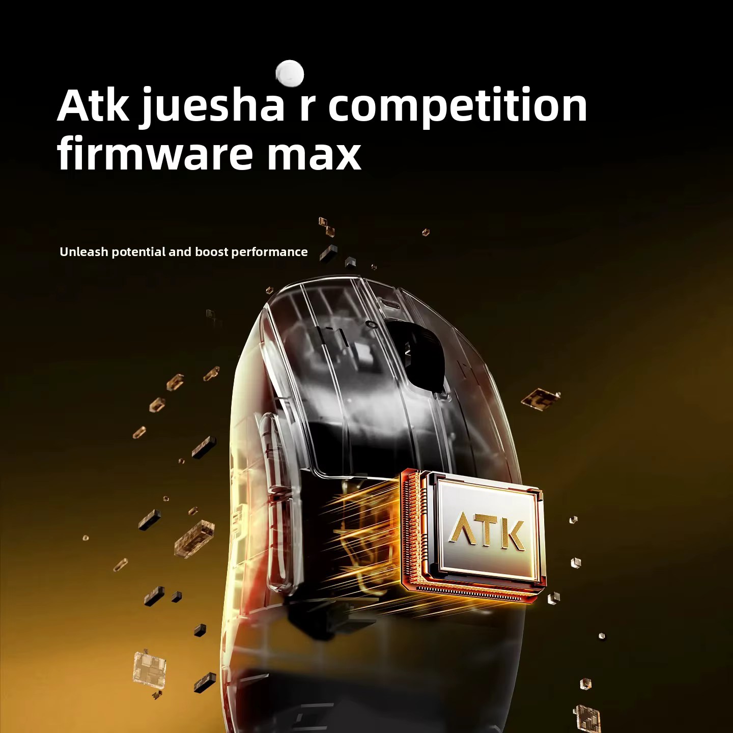 Souris de jeu sans fil ergonomique ATK A9 Ultimate/A9 Air