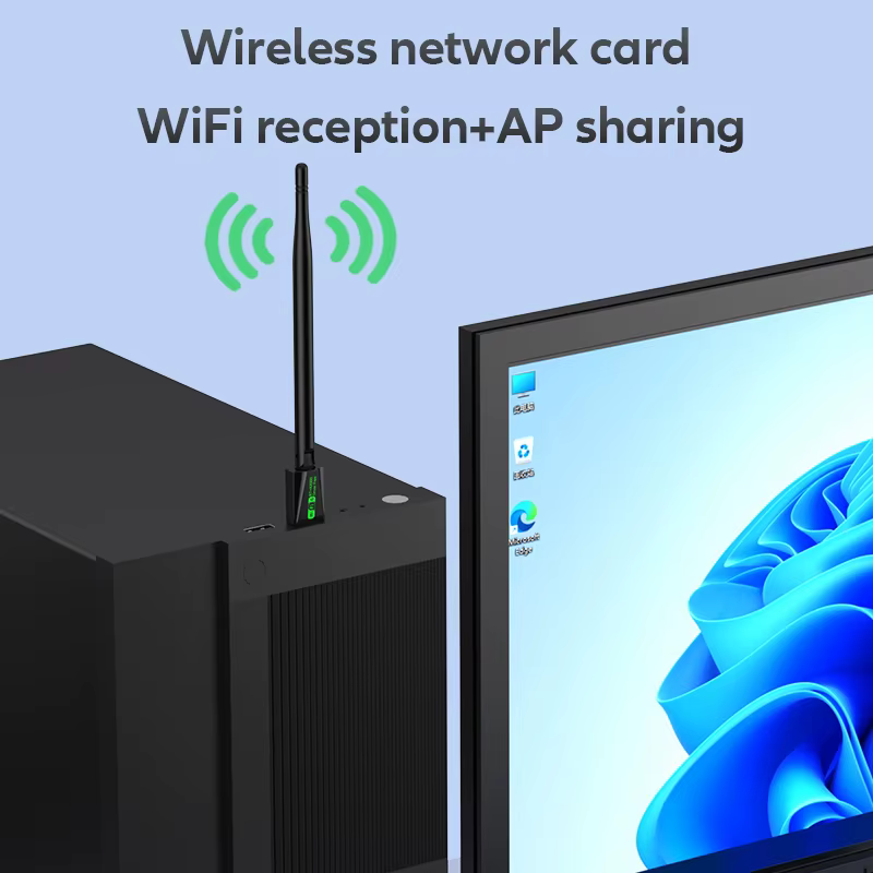 WiFi 6 carte réseau sans fil avec antenne Bluetooth 5.4 2.4G/5Ghz adaptateur
