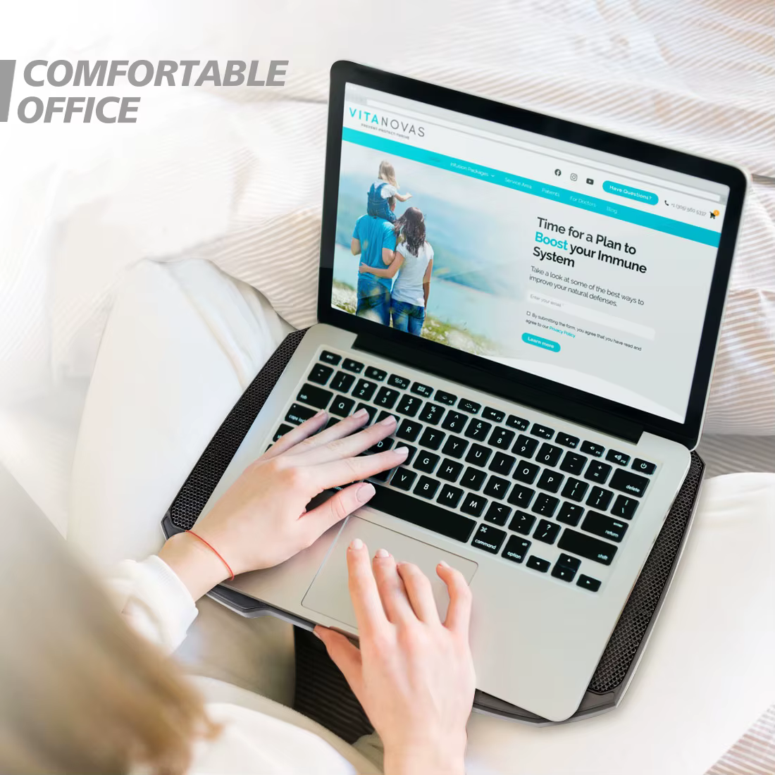 COOLCOLD Support de refroidissement pour ordinateur portable de 12 à 17 pouces