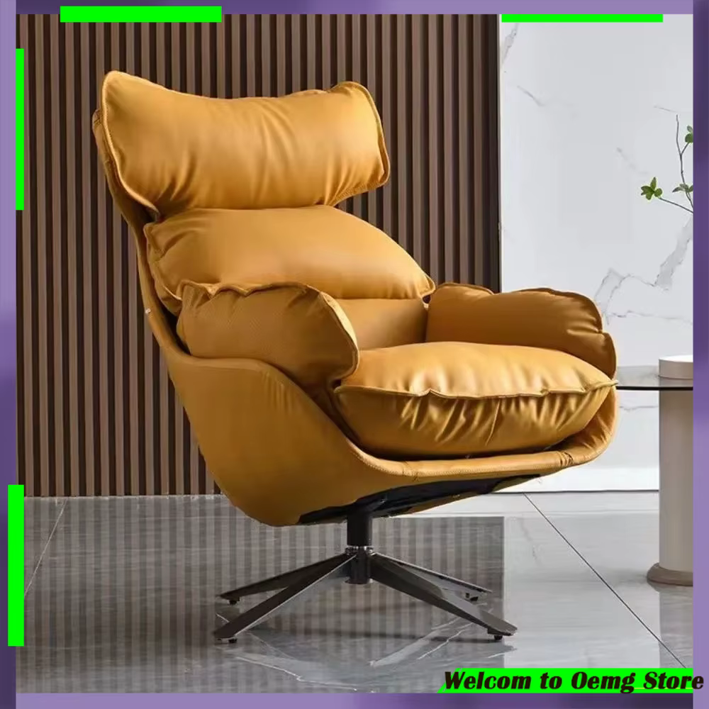 Fauteuil pivotant moderne et élégant avec coussin