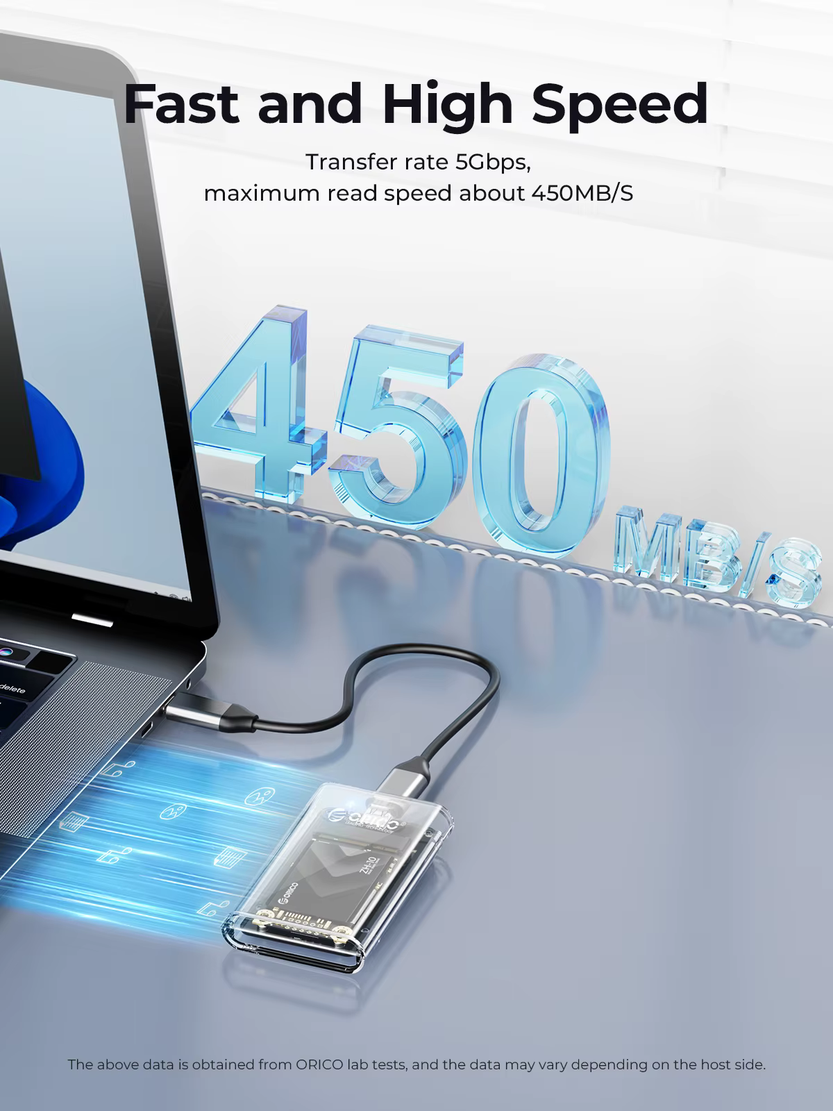 Adaptateur externe transparent