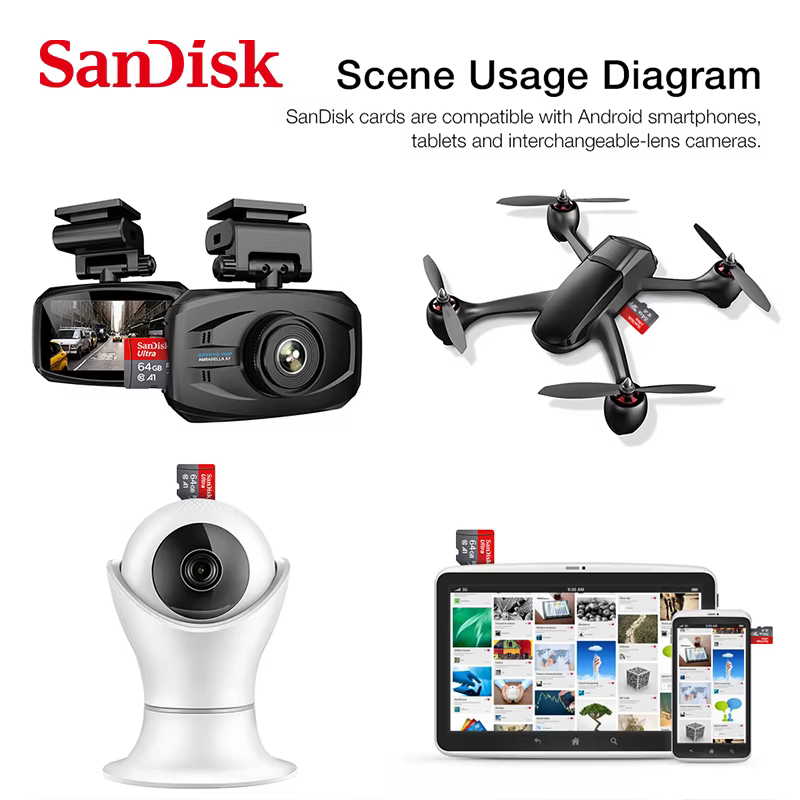 Sandisk Ultra Micro tf carte SD 128GB 32GB 64GB 256GB Mini