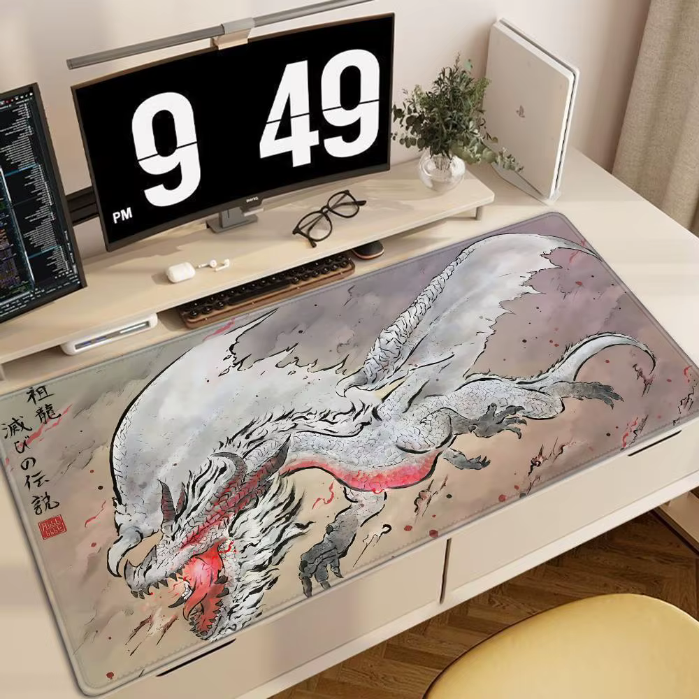 Tapis de souris de jeu Monster Hunter Wildlands Tapetes de Mesa Teclado