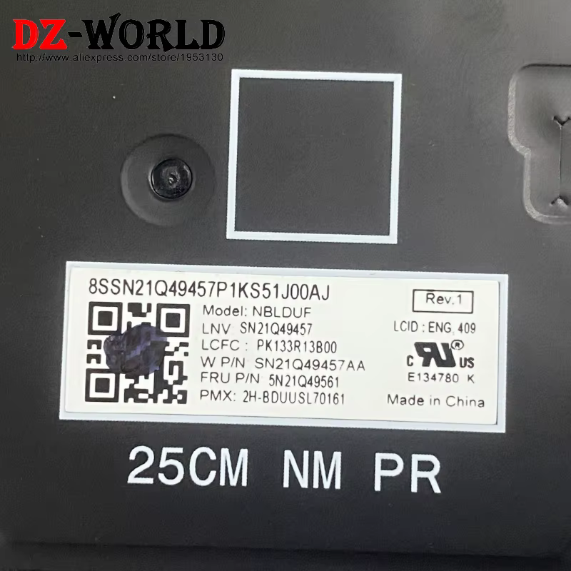 Clavier rétroéclairé pour ordinateur portable Lenovo Thinkpad L16 Gen1 Gen2 T16 Gen3 Gen4 P16S