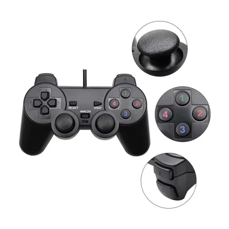 Manette de jeu filaire USB pour WinXP/Win7/Win8/Win10