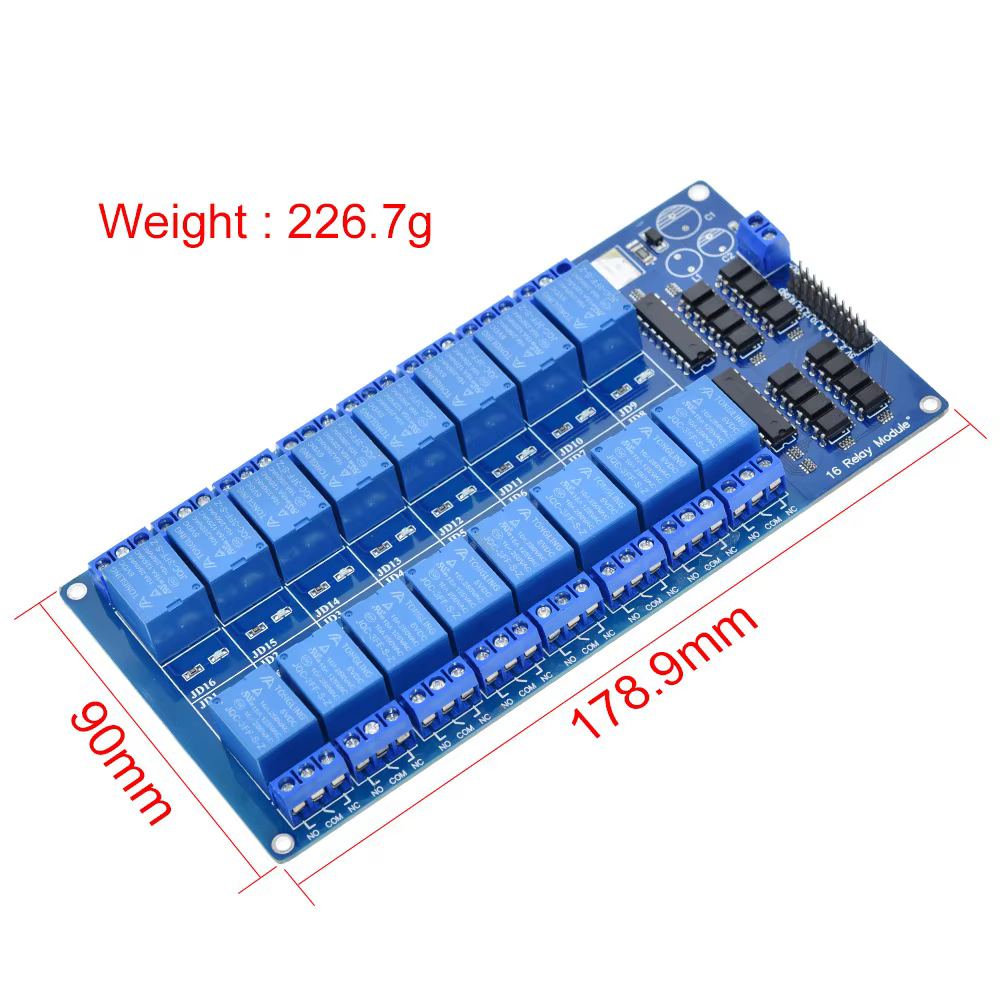 Module de relais électronique TZT 1/3PCS 5V 12V 16 canaux pour Arduino ARM PIC AVR DSP avec isolation optocoupleur